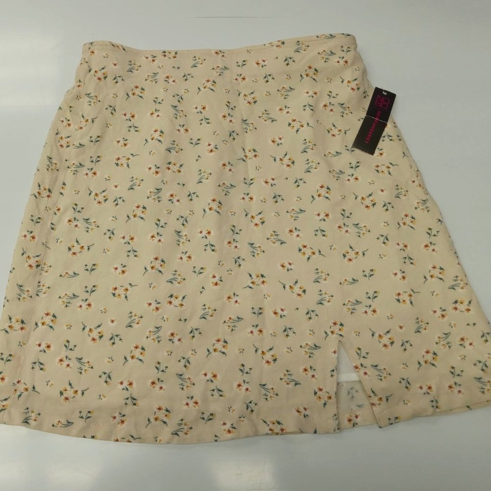 TEENS GIRL FLORAL MINI SKIRT